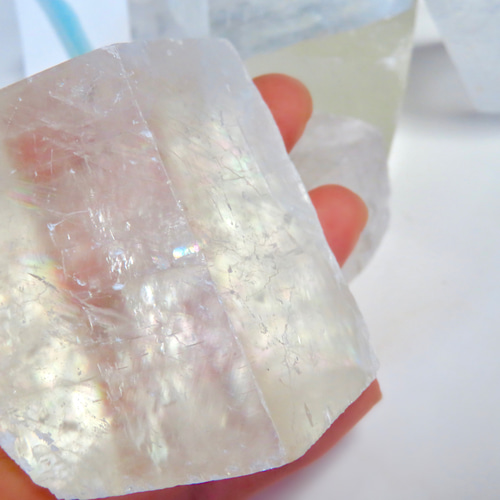 カルサイト　砂糖菓子みたい。 美しい鉱物標本】砂糖菓子のようなカルサイト／2点セット その他