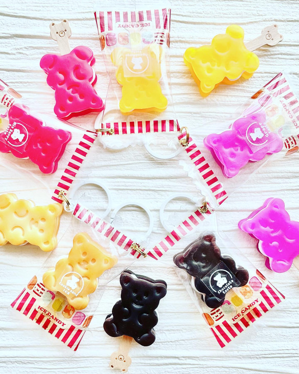 Bear sand ICE bar packaged charm(Mix Berry) 1枚目の画像