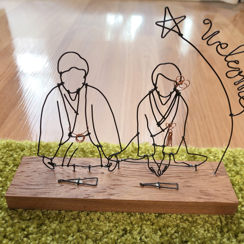 ワイヤークラフト ワイヤーアート ウェルカムボード ウェルカム