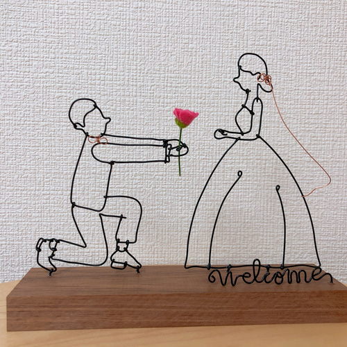 ワイヤークラフト ワイヤーアート ウェルカムスペース ウェルカム