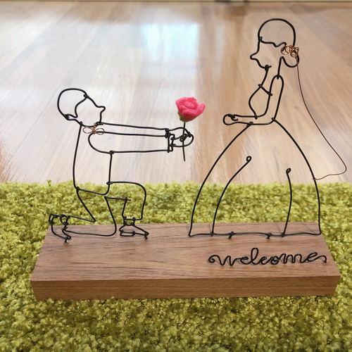 ワイヤークラフト ワイヤーアート ウェルカムスペース ウェルカム