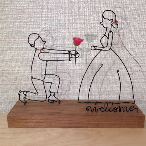 ワイヤークラフト ワイヤーアート ウェルカムスペース ウェルカム