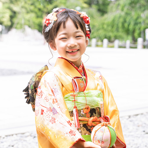 七五三髪飾り✿花ごよみ✿桜紅葉 つまみ細工 コーム ohanana 通販