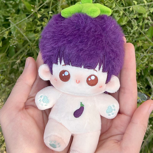 無属性 ぬいぐるみ ぬい服 10cm ワンピース パープル 紫 10cmぬい 韓国