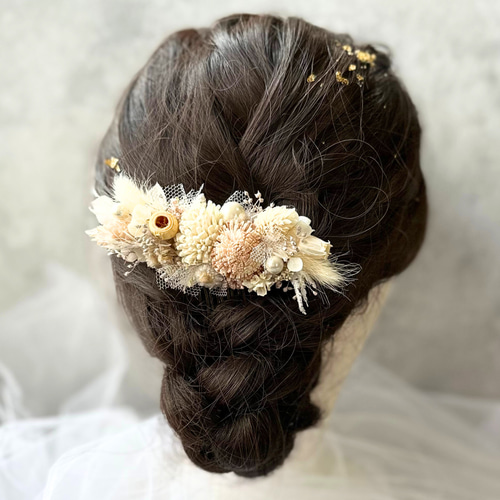 No.223 フユノフジサン 髪飾り 水引 バレッタ コーム ヘアクリップ No.223 フユノフジサン 髪飾り 水引 バレッタ コーム ヘアクリップ