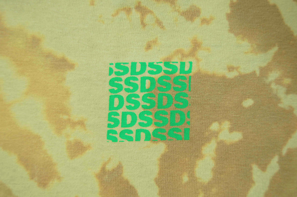 SSD蝶々　蝶々タイダイブリーチ染め　Tシャツ:XL 6枚目の画像