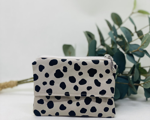 ✳︎ハンドメイド✳︎ポーチ付きティッシュケース ダルメシアン柄