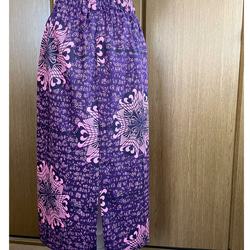 アフリカ布　タイトスカート　パープル＆ピンク　アフリカン 7枚目の画像
