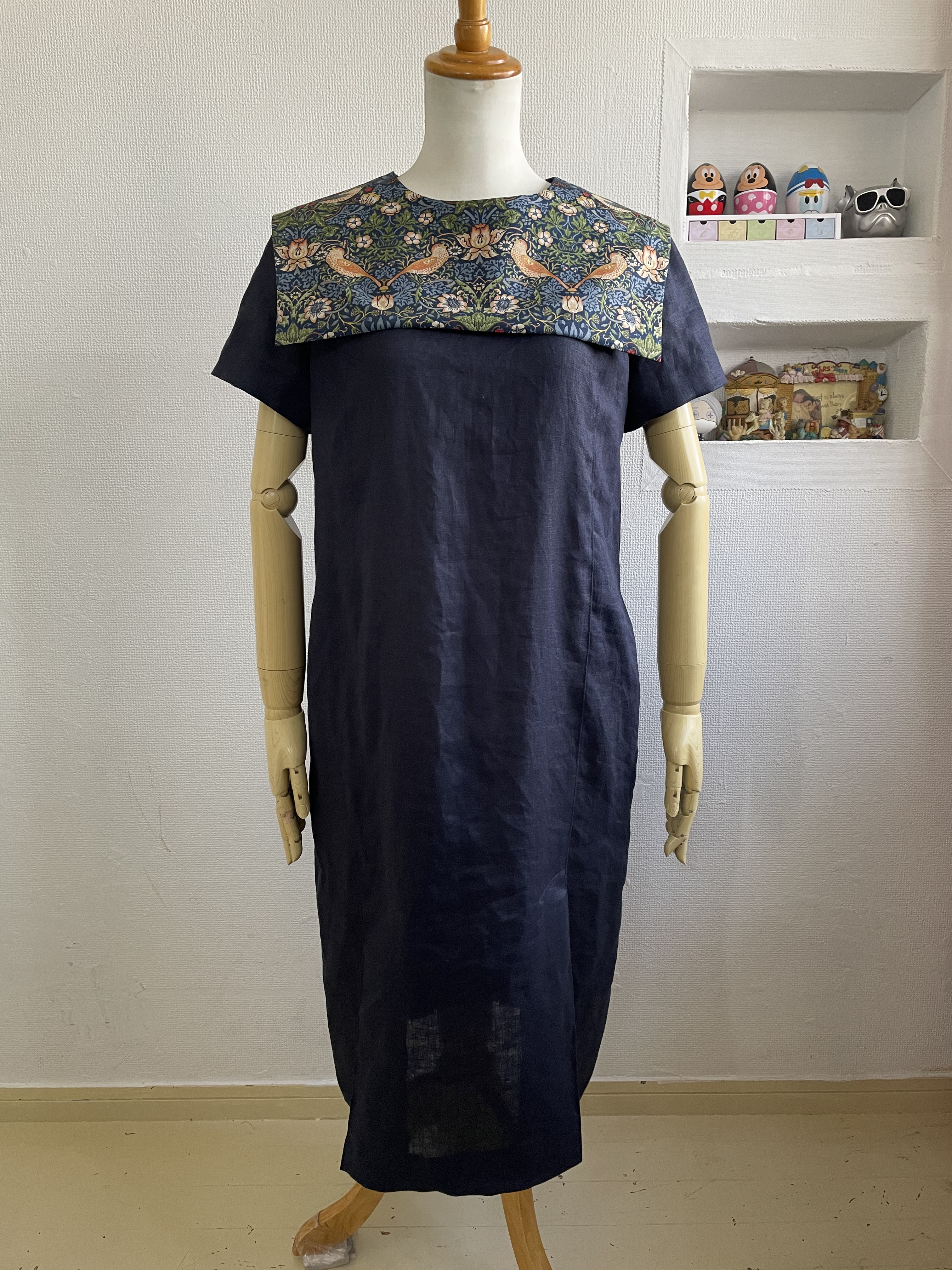 セーラーいちご泥棒❤︎ネイビーリネンOP