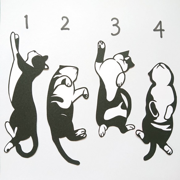 【新品】ハチワレ　ネコ　しおり　ブックマーカー CAT BOOKMARKER 刺繍しおり ハチワレ |ヒサゴオンラインショップ（HISAGO）