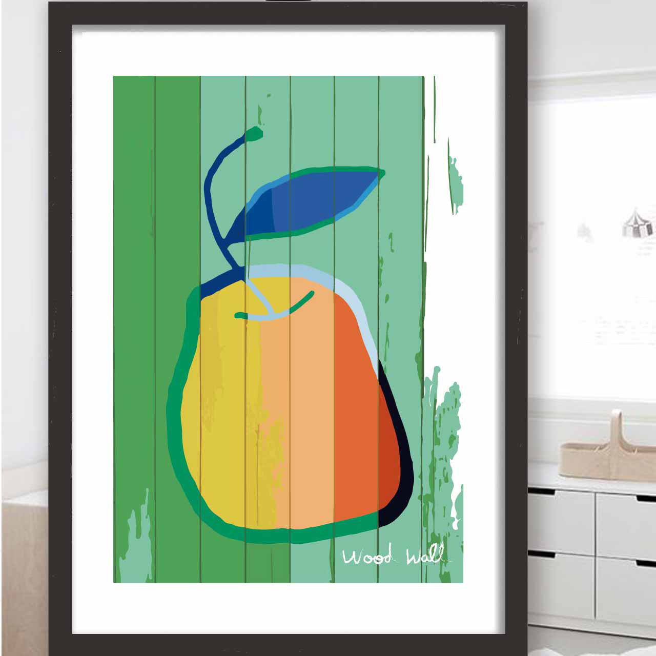 板に描いたフルーツ　イラスト　ポスター　A4 A3 A2 A1　アートポスター　アート　sei（新着順）で検索　1583