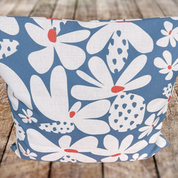 森林坐墊抽象花背灰藍色－檜木香味－ 第8張的照片