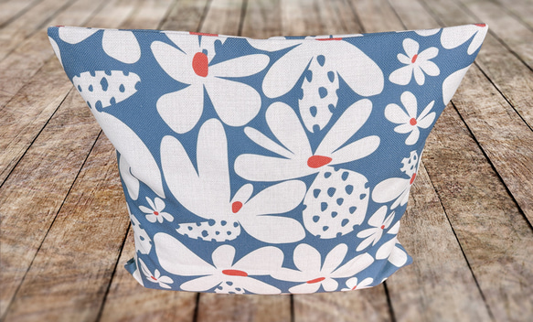 森林坐墊抽象花背灰藍色－檜木香味－ 第8張的照片