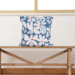 森林坐墊抽象花背灰藍色－檜木香味－ 第4張的照片