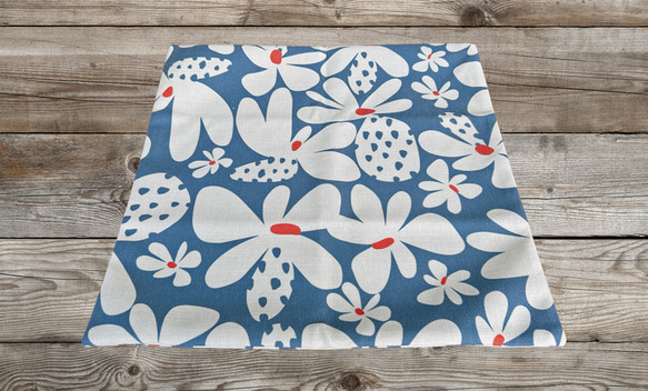 森林坐墊抽象花背灰藍色－檜木香味－ 第5張的照片