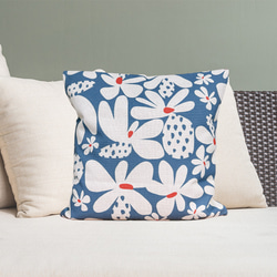 森林坐墊抽象花背灰藍色－檜木香味－ 第7張的照片