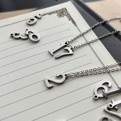 my Favorite♥ ナンバーネックレス シルバー 数字 二桁 オーダー my Favorite♥ ナンバーネックレス シルバー 数字 二桁 オーダー