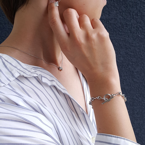 さ*く様 シルバー チェーンブレスレット フック留め具 さ*く様 シルバー チェーンブレスレット フック留め具