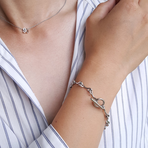 定番の中古商品 さ*く様 フック留め具 チェーンブレスレット シルバー アクセサリー