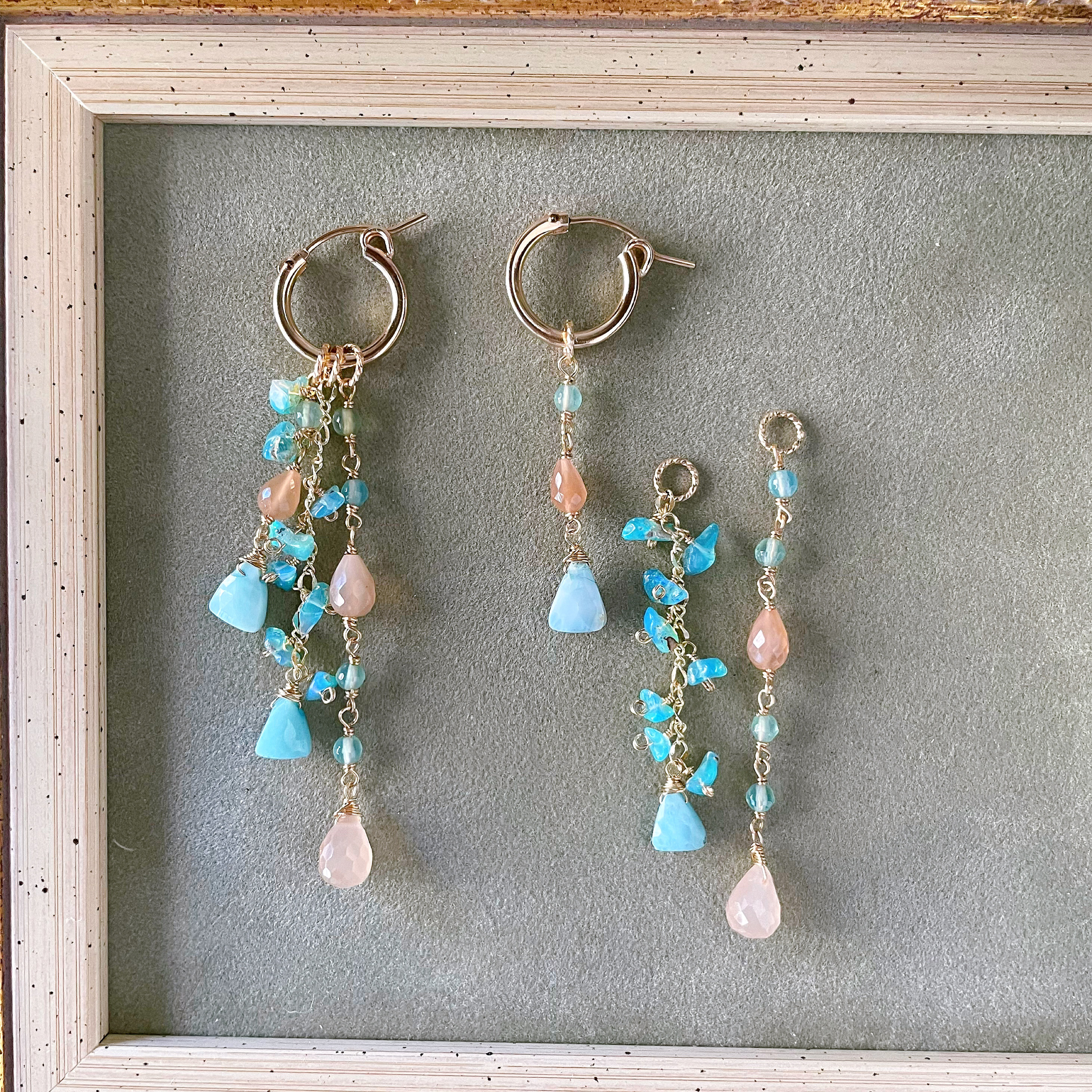 14kgf  ラリマーなどのチャームセット