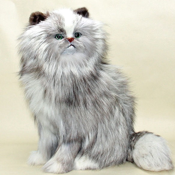 ペルシャ猫 ぬいぐるみ ネコ インテリア 特大 リアルファー イヌ