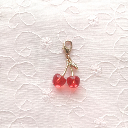 大人気【かわいいさくらんぼチャーム♡】 チャーム マスクチャーム