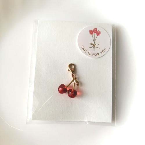 大人気【かわいいさくらんぼチャーム♡】 チャーム マスク