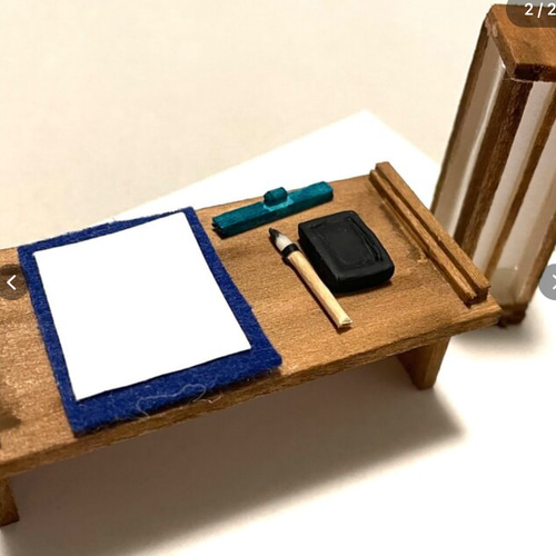 ミニチュア:お習字セット miniature: calligraphy set その他