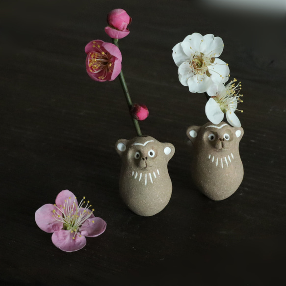 小猴/茶花瓶單花瓶 第2張的照片