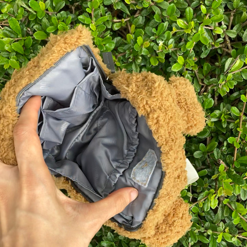 原作 純手作】クマの毛のぬいぐるみつき化粧ポーチ ポーチ Daisy 通販