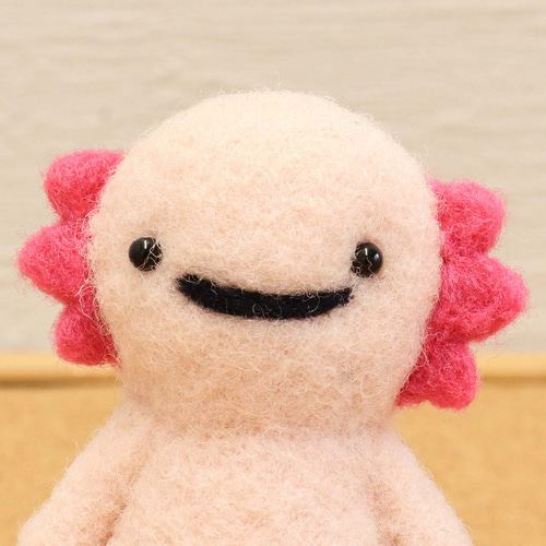 ウーパールーパー 3種 ゆかいな動物シリーズ 羊毛フェルト 可愛い