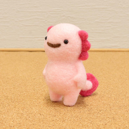 ウーパールーパー 3種 ゆかいな動物シリーズ 羊毛フェルト