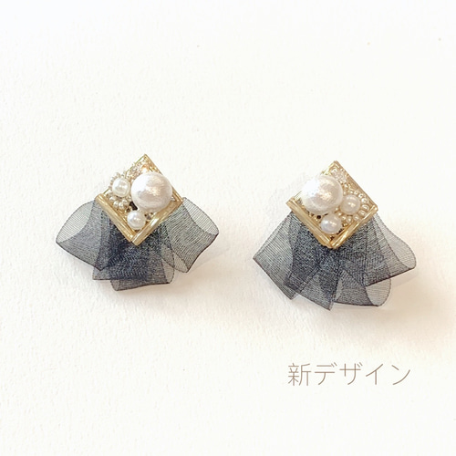 ピアス アクセサリー 小さめピアス 金アレ対応 リボンピアス