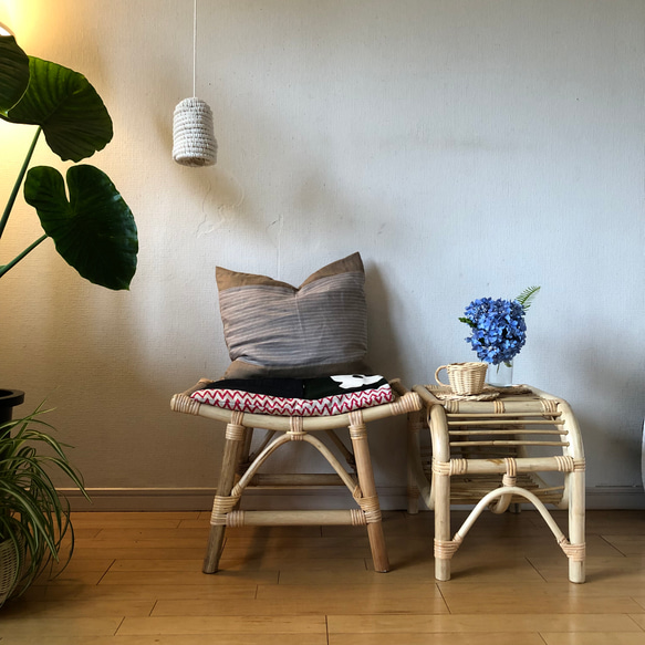 ラタンベンチ 7枚目の画像