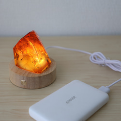 レジン立体作品ディスプレイ用LED台座(暖色/寒色)単品販売 USB給電式 バッテリー搭載 無段階調光可 8枚目の画像