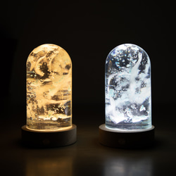 レジン立体作品ディスプレイ用LED台座(暖色/寒色)単品販売 USB給電式 バッテリー搭載 無段階調光可 11枚目の画像