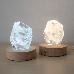 レジン立体作品ディスプレイ用LED台座(暖色/寒色)単品販売 USB給電式 バッテリー搭載 無段階調光可 6枚目の画像