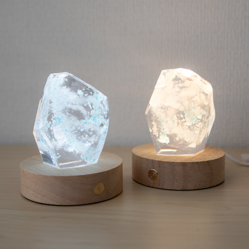 レジン立体作品ディスプレイ用LED台座(暖色/寒色)単品販売 USB給電式
