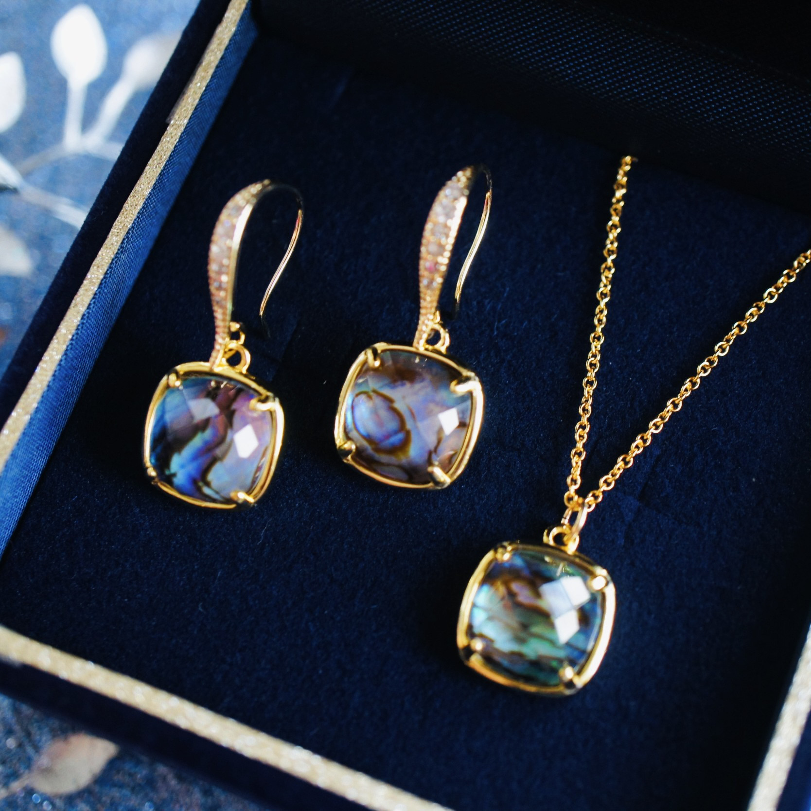 「人魚の涙」アバロンシェル×クリスタルAAA　２点セット　（Creema限定）