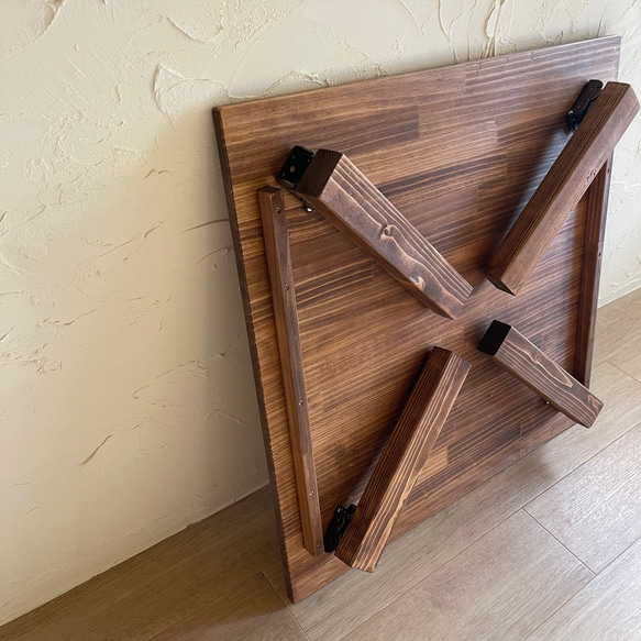 折り畳み ローテーブル A 北欧 アンティーク コンパクト 品ある グランピング 補助 8枚目の画像