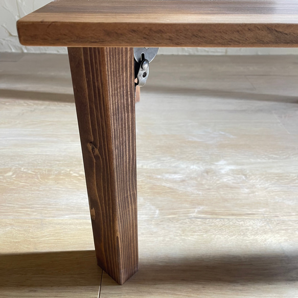 折り畳み ローテーブル A 北欧 アンティーク コンパクト 品ある グランピング 補助 5枚目の画像