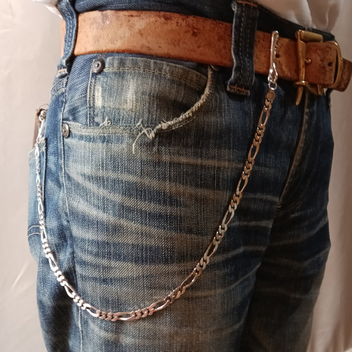シルバー925 ウォレットチェーン 唐草フック ロング その他 シルバー925 ウォレットチェーン 唐草フック ロング その他