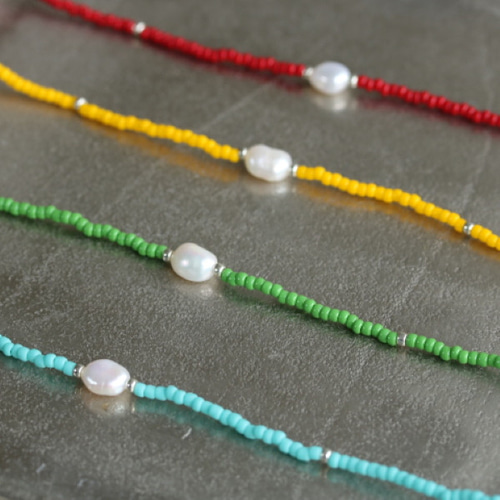 イエローオパール 小粒 ビーズ ネックレス beads247 イエローオパール 小粒 ビーズ ネックレス beads247 | せんとば