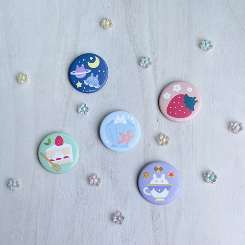 うさぎと┊缶バッチ┊vol.1 その他雑貨 𝕃𝔸ℙ𝕀ℕ 𝔹𝕃𝔸ℕℂ 通販