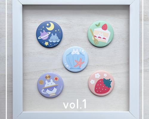 うさぎと┊缶バッチ┊vol.1 その他雑貨 𝕃𝔸ℙ𝕀ℕ 𝔹𝕃𝔸ℕℂ 通販