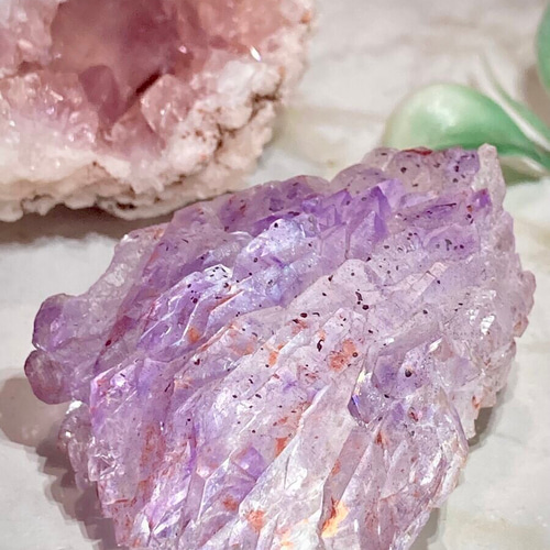 カテドラル✨ ゲーサイト内包 紫水晶 アメジスト クラスター 原石 ラフ