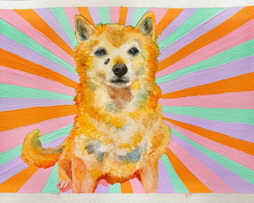 世界に1枚だけ》うちの子のかわいい手描き似顔絵 オーダーメイド うち