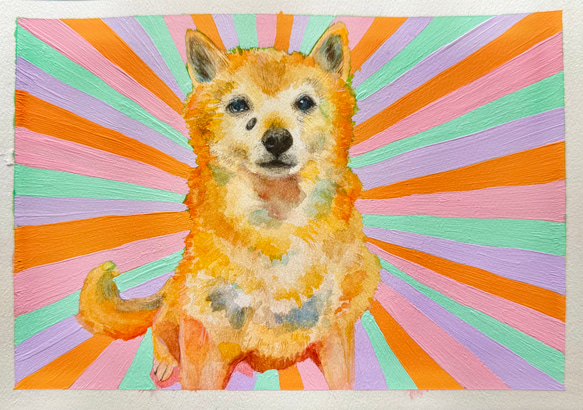 世界に1枚だけ》うちの子のかわいい手描き似顔絵 オーダーメイド うち