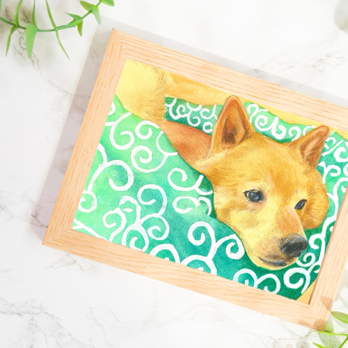 世界に1枚だけ》うちの子のかわいい手描き似顔絵 オーダーメイド うち