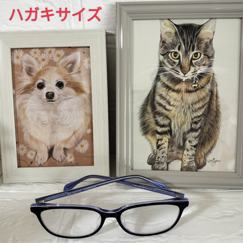 2名さま　2Lサイズ【似顔絵オーダー】6/20までお急ぎ便 にがおえレインボー｜誕生日に似顔絵プレゼント！お写真1枚から